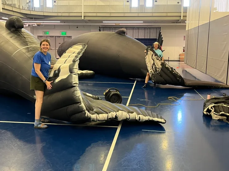Whalemobile classroom visit