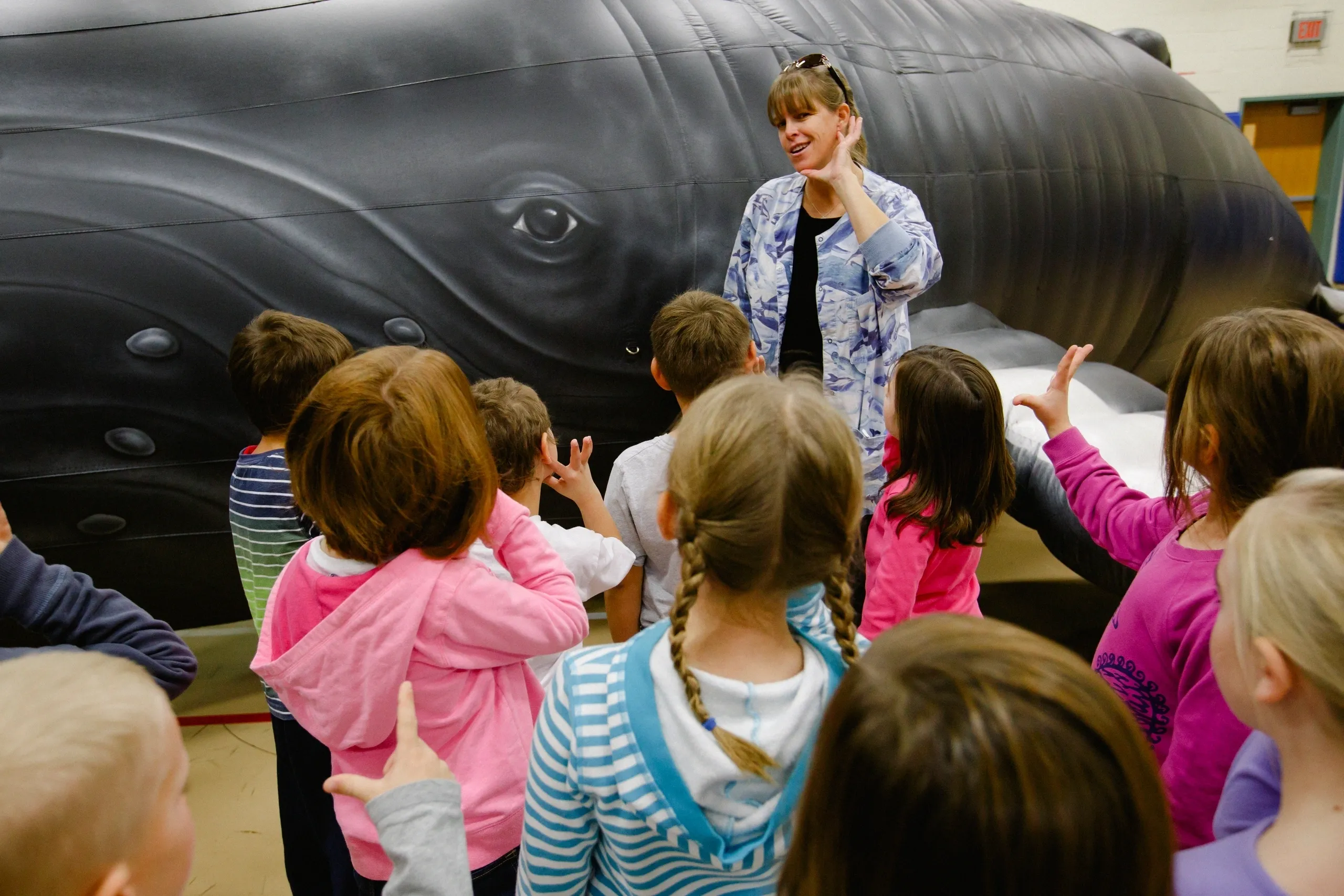 Cynde McInnis teaching kids
